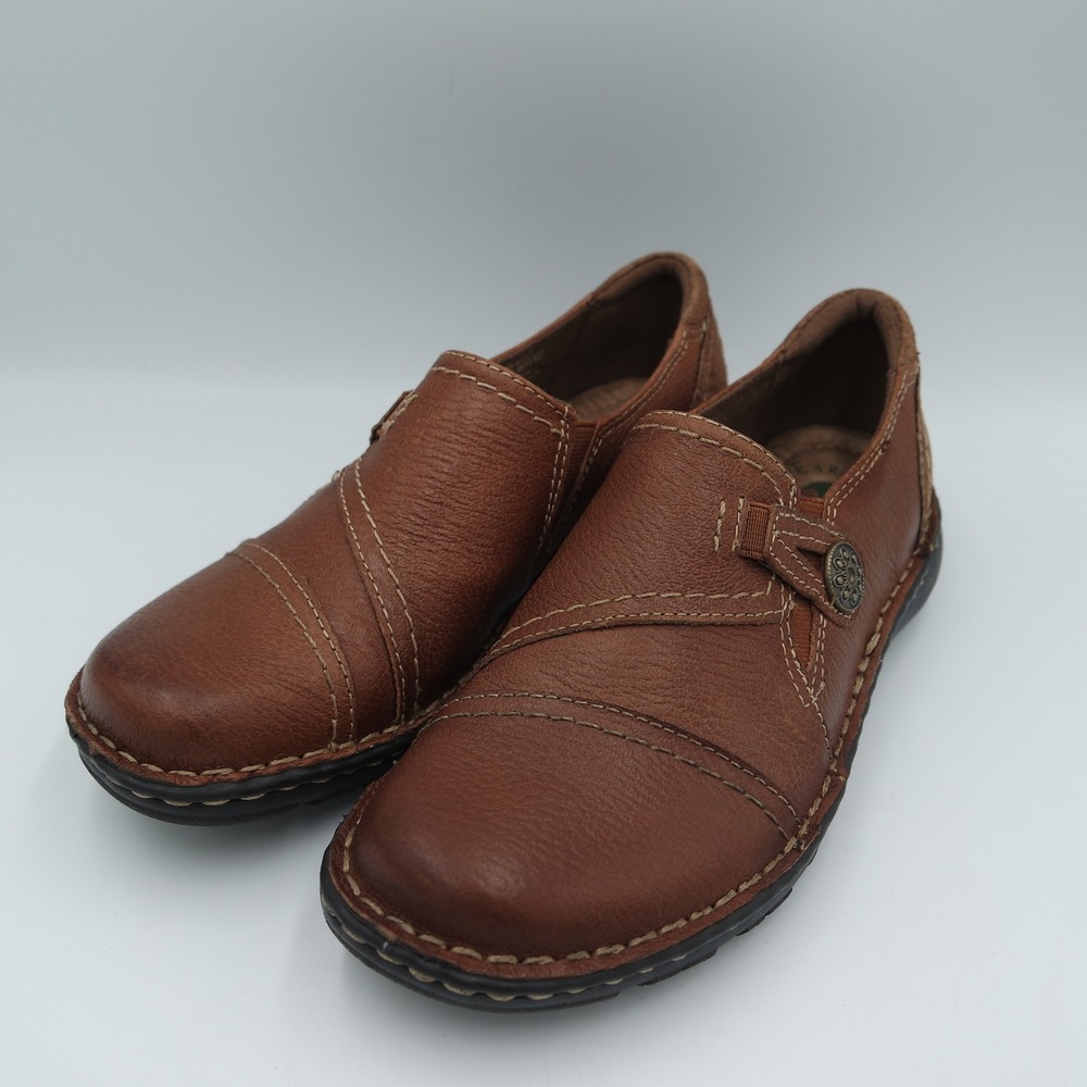 Earth Origins Elsie Womens Brown Leather Suede Slip On Loafers Shoes 7M - Picture 10 of 10